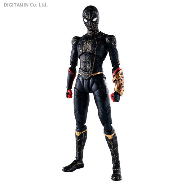 初回特典+先着特典付属 バンダイスピリッツ S.H.Figuarts スパイダーマン［ブラック＆ゴールドスーツ］(スパイダーマン：ノー・ウェイ・ホーム） （ZF91982）[配送料込]