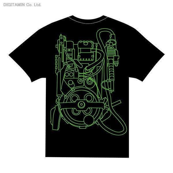 YUTAS ゴーストバスターズ プロトンパックTシャツ Type.B（BLACK） Lサイズ（ZG25114）[配送料込]